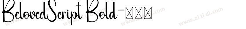 BelovedScript Bold字体转换